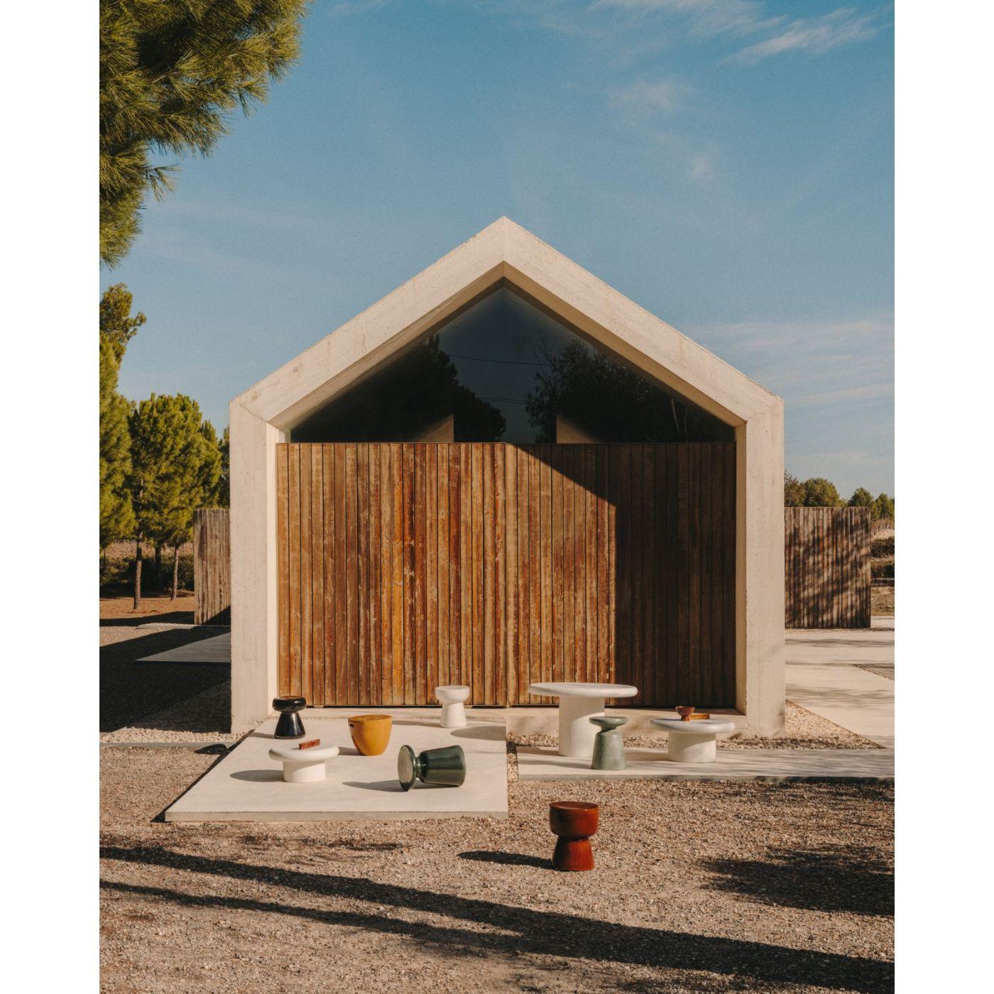 Beistelltisch Mesquida Outdoor Keramik Terrakotta Glasurfinish 35x35