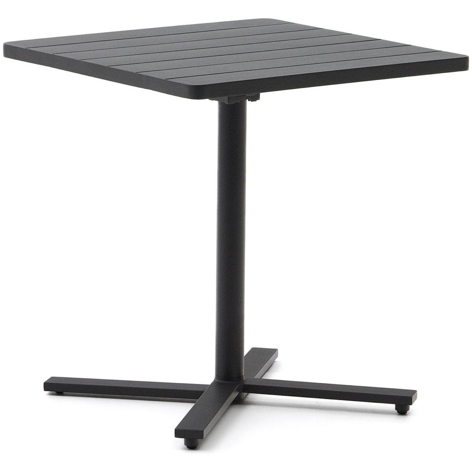 Garten Klapptisch quadratisch Torreta II Aluminium dunkelgrau 70x70
