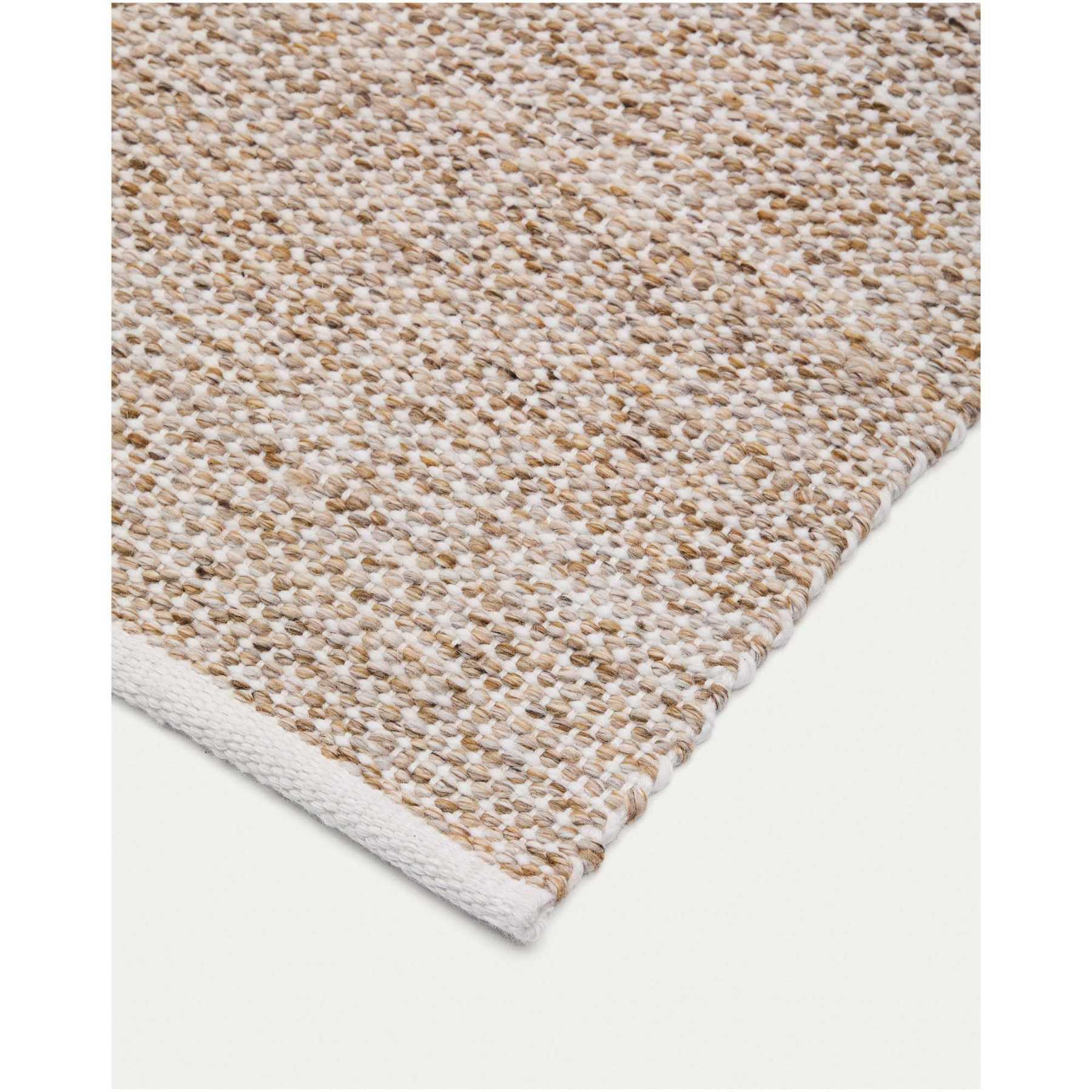 Gartenteppich Outdoor Nalian 100% PET kariert beige 200x300