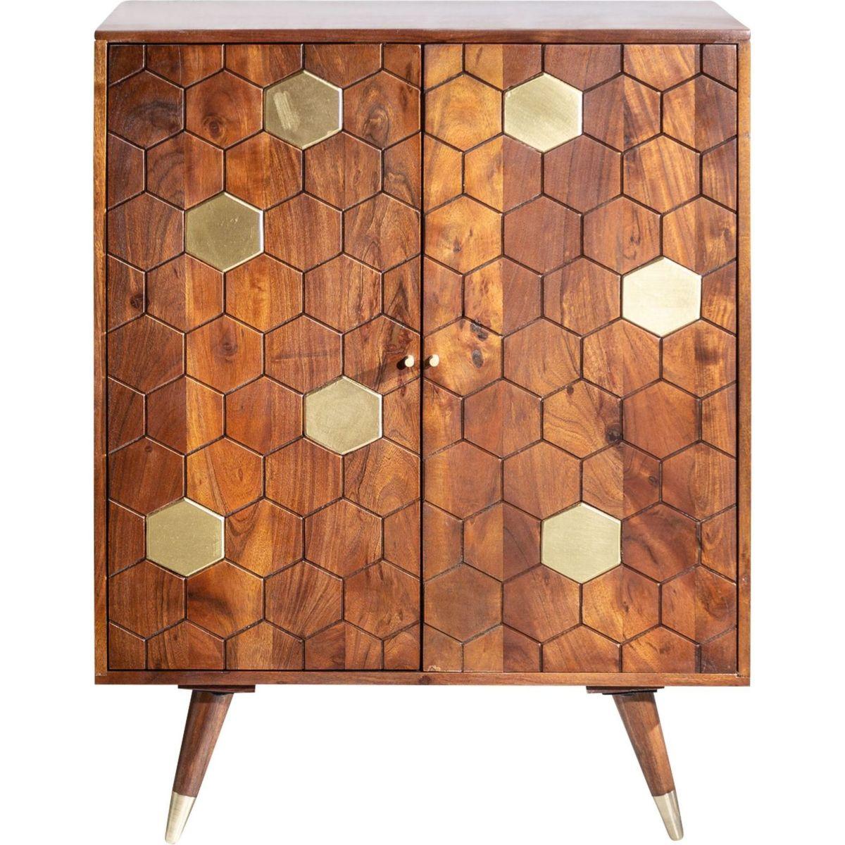 Barschrank Beehive I 75cm Akazienholz