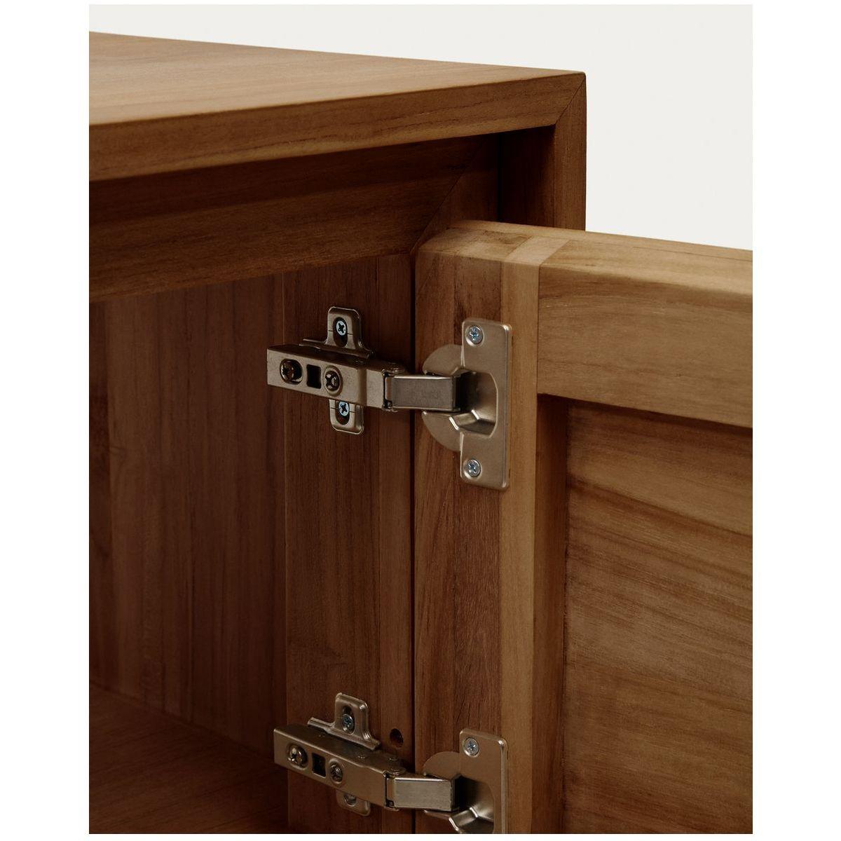 Badezimmermöbel Kenta aus massivem Teakholz mit Nussbaum Finish 90x45