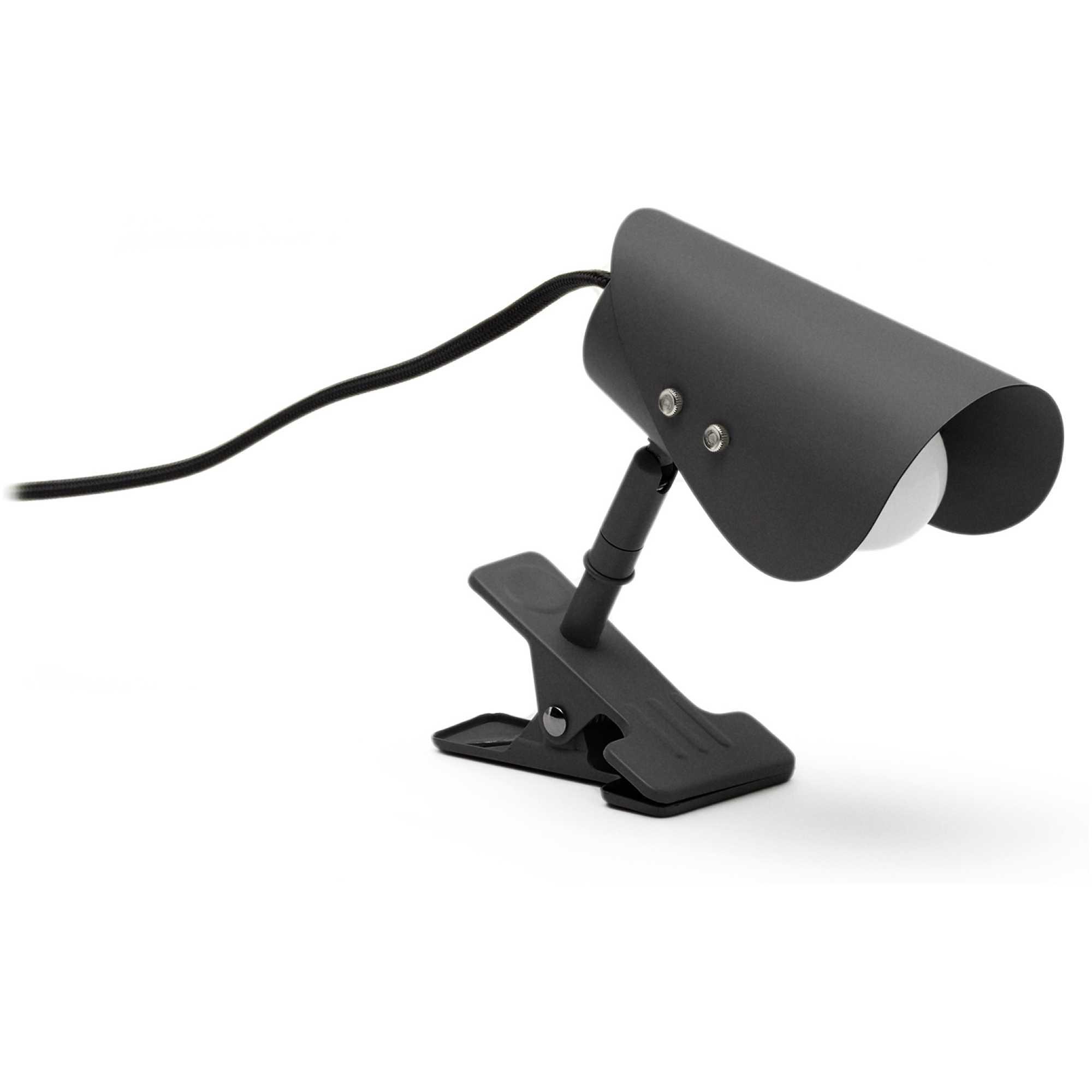 Kleine Klemmlampe Jula aus schwarzem Metall